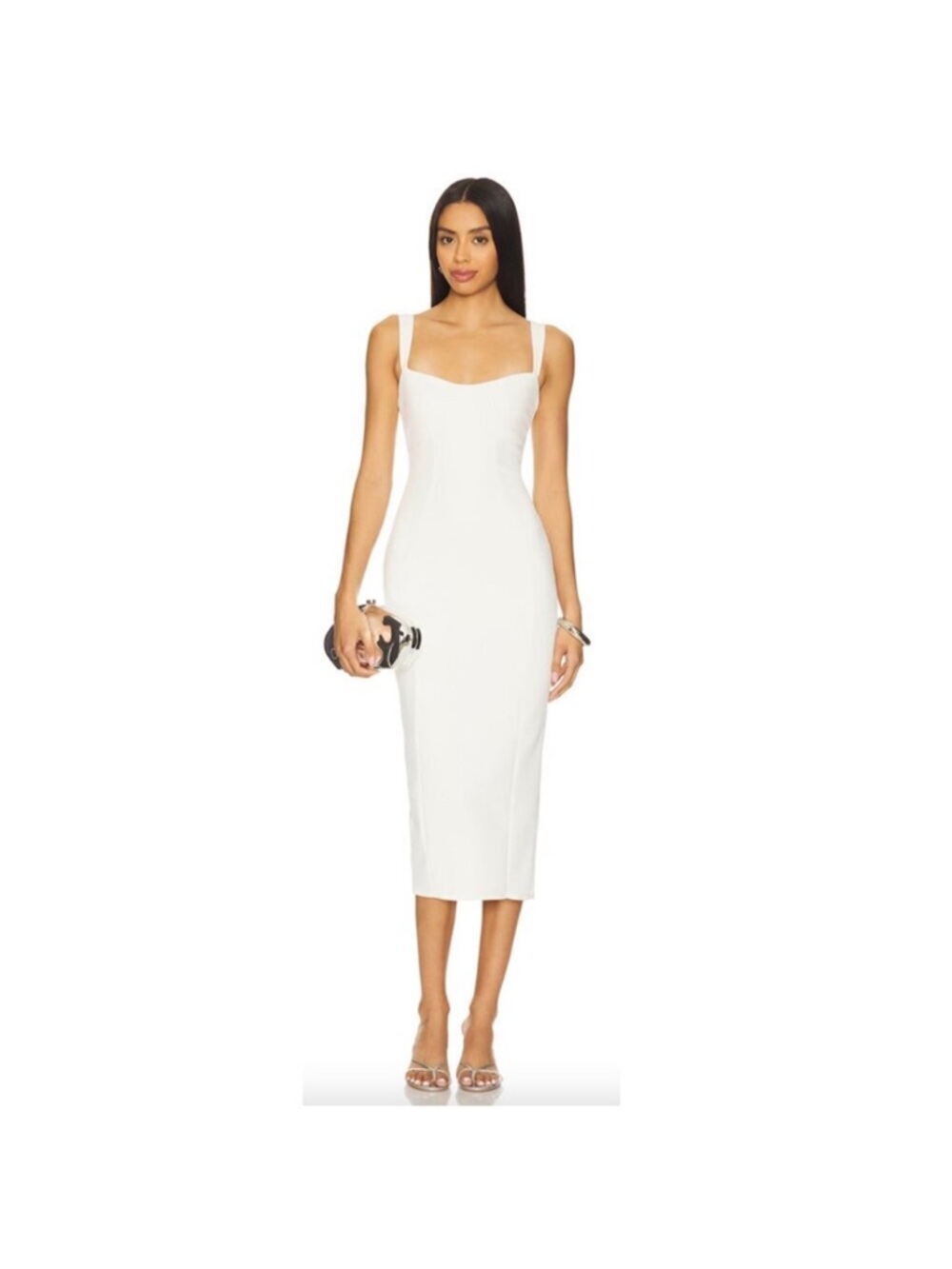 NWT Sculpting Crystal Sweetheart Midi Dress - Good American - M
